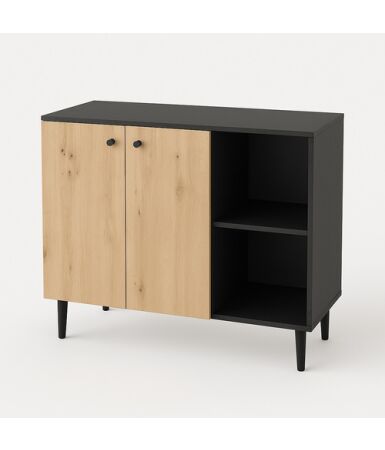 Komoda 2 segmenty z szufladami i drzwiami