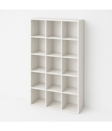 Regał z przegrodami i półkami: 4 x 5