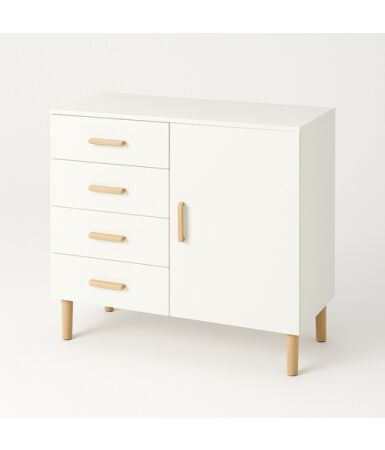 Komoda 2 segmenty z szufladami i drzwiami