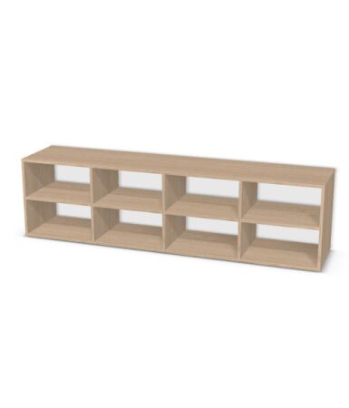 Regał z przegrodami i półkami: 4 x 5