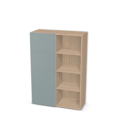 Komoda 2 segmenty z szufladami i drzwiami