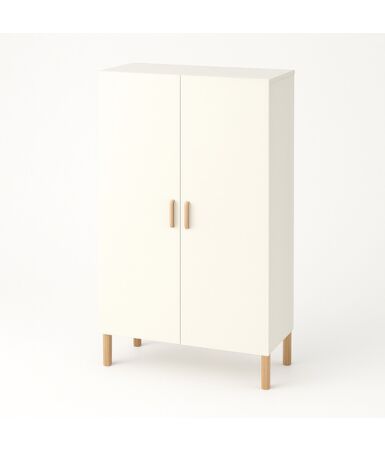 Szafa z półkami i podwójnymi drzwiami