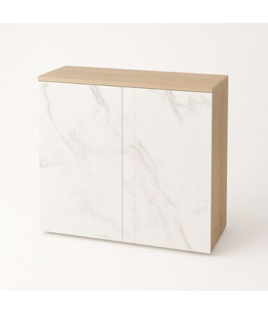 Komoda 2 segmenty z szufladami i drzwiami