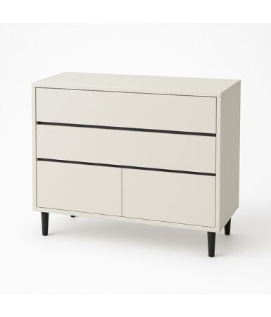 Komoda biurowa z 2 szufladami i drzwiami wpuszczanymi