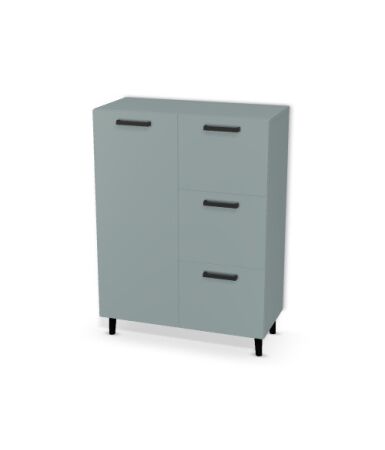 Komoda 2 segmenty z szufladami i drzwiami