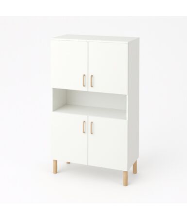 Regał z dwoma podwójnymi drzwiczkami