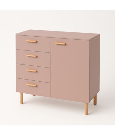 Komoda 2 segmenty z szufladami i drzwiami