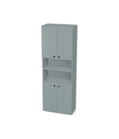 Regał z dwoma podwójnymi drzwiczkami