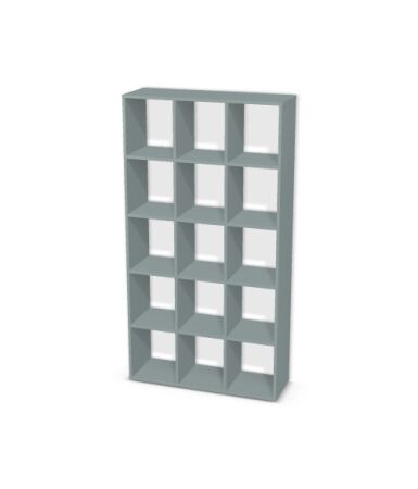 Regał z przegrodami i półkami: 4 x 5